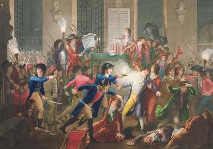 Jean-Joseph-François Tassaert (1765 - ca.1835) D’après Fulchran-Jean Harriet (–1805), La Nuit du 9 au 10 thermidor an II (27 juillet 1794), Arrestation de Robespierre. vers 1796 Jean-Joseph-François Tassaert (1765 - ca.1835) D’après Fulchran-Jean Harriet (–1805), La Nuit du 9 au 10 thermidor an II (27 juillet 1794), Arrestation de Robespierre. vers 1796, Musée Carnavalet